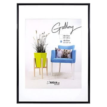 Nikcorp Okvir za slike, plakat i diplomu, crni, akrilni, moderni dekorativni okvir za zid, dimenzije 50 x 70 cm