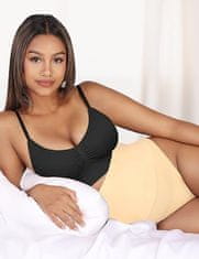 Nikcorp Gaćice za oblikovanje tijela s push-up efektom, visoki struk, snažna kompresija trbuha, bež boja, veličina XL/XXL