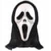 Nikcorp Maska Vrisak s kapuljačom za Halloween i maskenbal, kultni Ghostface horror kostim, univerzalna veličina za djecu i odrasle