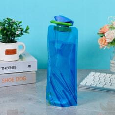 Nikcorp Sklopive boce za vodu 700 ml, set 8 komada, fleksibilni turistički bidoni s karabinerom, bez BPA, miješane boje (mix)