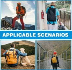 Nikcorp Sklopive boce za vodu 700 ml, set 8 komada, fleksibilni turistički bidoni s karabinerom, bez BPA, miješane boje (mix)