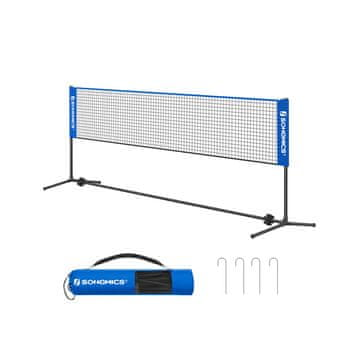 Songmics Mreža za badminton 400x107x103 cm Crna