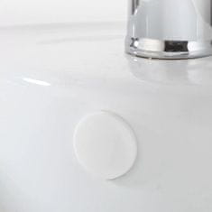 Nikcorp Gumene kapice za sudoper i kadu, čepovi za preljevne otvore, set 20 komada, bijeli, otporni na mirise i vlagu, elastični