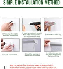 Nikcorp Prozirna roleta za terasu i balkon 80x120 cm, vodootporni prozirni PVC 0,5 mm, zaštita od vjetra i kiše, bijeli okov