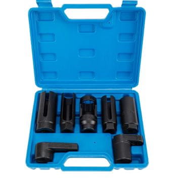 Nikcorp Nasadni ključevi za lambda sondu i O2 senzor, 7-dijelni set od Cr-Mo čelika, univerzalni alat za demontažu s prorezom