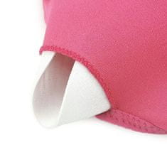 Nikcorp Sportski grudnjak Crop Top Plus Size s prednjim patentnim zatvaračem, visoka potpora, ružičasti, veličina 4XL