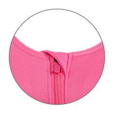 Nikcorp Sportski grudnjak Crop Top s prednjim zatvaračem, Plus Size potpora za trening, prozračni materijal, ružičasti, XL