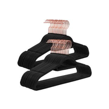 Songmics Vješalice za odjeću 45x06x235 cm Crne