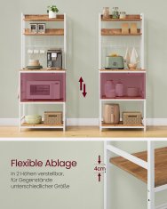 Songmics Kuhinjska polica 40x60x170 cm smeđa