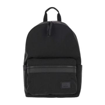 Nikcorp Muški ruksak za laptop i posao, elegantan dizajn od tkanine i kože, prostran i izdržljiv, crni, 45 x 30 x 17 cm