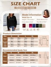 Nikcorp Ženski džemper okrugli izrez s gumbima, mekan i topao efekt kašmira, elegantno pletivo, plava boja, veličina S