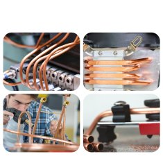 Nikcorp Bakrena cijev za klimatizaciju i hlađenje R410, univerzalna mekana instalacijska cijev, 19 x 1 mm, duljina 2 m