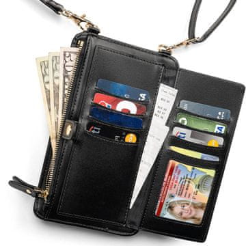 Netscroll Minimalistička ženska torbica za telefon, novac i dokumente kompaktna torba za svakodnevnu upotrebu, ClutchWallet