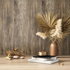 Nikcorp Samoljepljiva folija za namještaj s teksturom drva, siva, vodootporna PVC folija za kuhinju i ormare, 60 cm x 900 cm