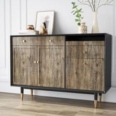 Nikcorp Samoljepljiva folija za namještaj s teksturom drva, siva, vodootporna PVC folija za kuhinju i ormare, 60 cm x 900 cm