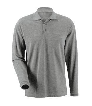 Nikcorp Muška polo majica dugih rukava od pamuka, elegantna siva boja, udoban rastezljivi materijal, veličina S, Regular Fit