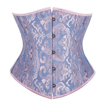 Nikcorp Ženski korzet na vezanje, gotički satenski steznik ispod grudi za oblikovanje struka, renesansni stil, ljubičasti, S