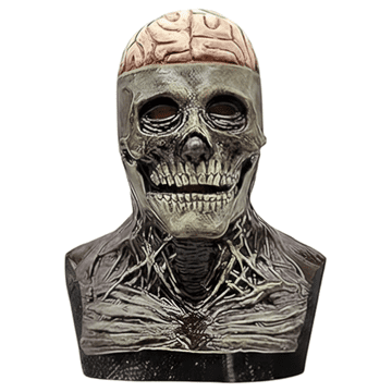 Nikcorp Maska lubanja kostur zombie s pokretnom čeljusti, realističan lateks za Halloween i maskenbal, univerzalna veličina za odrasle