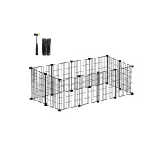 Songmics Igraonica za male životinje 123x63x41 cm Crna