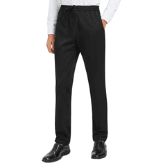 Nikcorp Muške chino hlače regular fit, crne svečane hlače od rastezljivog materijala, klasičan kroj s elastanom, veličina L