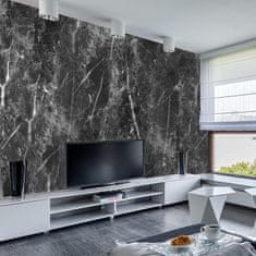 Nikcorp Samoljepljiva folija za namještaj i zidove Crni mramor, vodootporna PVC vinilna folija za renovaciju, 40 x 300 cm