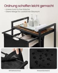 Songmics Košara za rublje 73x33x72 cm smeđa