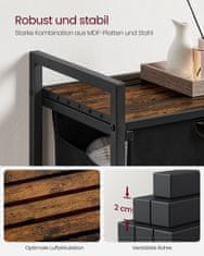 Songmics Košara za rublje 73x33x72 cm smeđa