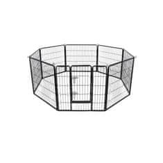 Songmics Igraonica za štence 80x80 cm Crna