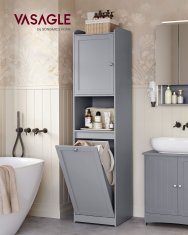 Songmics Kupaonska ormarić 40x40x170 cm Siva