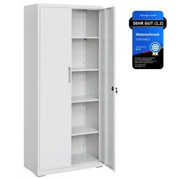 Songmics Ormarić za arhiviranje 80x40x180 cm Sivi