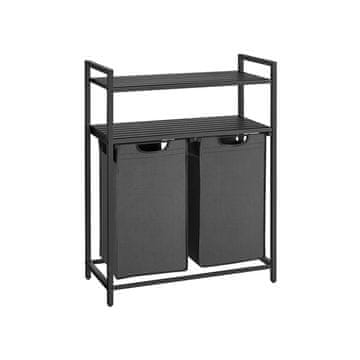 Songmics Košara za rublje 73x33x92 cm Crna