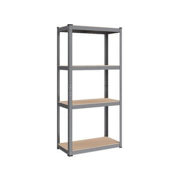 Songmics Polica za pohranu 160x80x40 cm siva