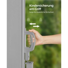 Songmics Bočni tende 160x350 cm Siva