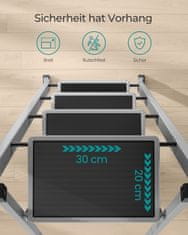 Songmics Sklopiva ljestve 89x45x127 cm Siva