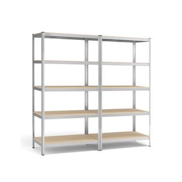 Songmics Polica za teška opterećenja 60x120x200 cm srebrna