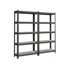 Songmics Polica s 5 polica 150x75x30 cm Crna