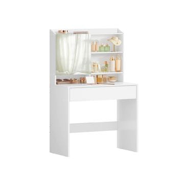 Songmics Toaletni stol 70x40x136 cm Bijeli