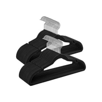 Songmics Vješalice za odjeću 43x22 cm Crne