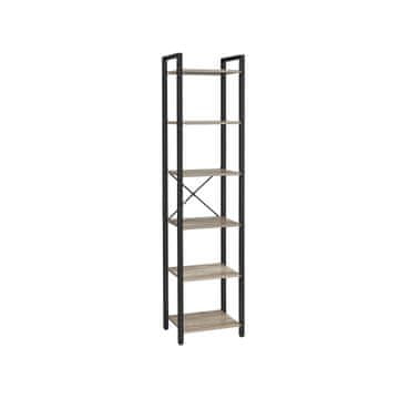 Songmics Knjigovod 6 polica 40x30x1786 cm smeđa