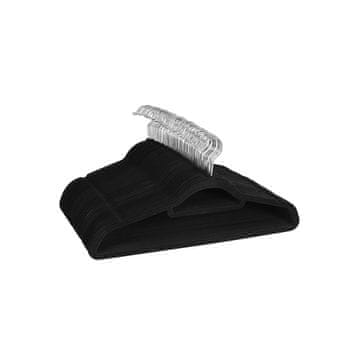 Songmics Vješalice za odjeću 45x23.5x0.6 cm Crne