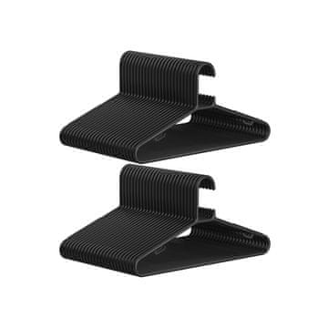 Songmics Vješalice za odjeću 415x205 cm Crna plastika