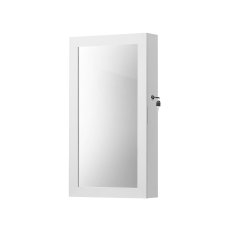 Songmics Ormarić za nakit s ogledalom 67x37x105 cm bijeli