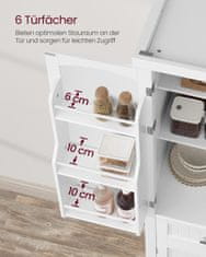 Songmics Kuhinjski ormarić 40x76x1821 cm Bijeli