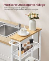 Songmics Pokretni kolica 5 razina 13x45.4x99.6 cm smeđa