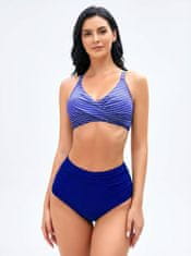Nikcorp Ženski bikini set kupaći kostim s push-up efektom i podesivim naramenicama, dvodijelni, plava boja, veličina XXL