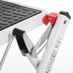 Songmics Stepenice s 2 stepenice 50x3.5x55.5 cm Bijele boje