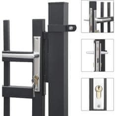 Songmics Vrtna vrata 106x100 cm Siva