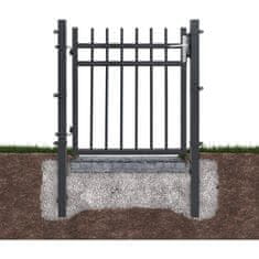 Songmics Vrtna vrata 106x100 cm Siva