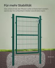 Songmics Vrtna vrata 106x150 cm Zelena