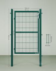 Songmics Vrtna vrata 106x150 cm Zelena